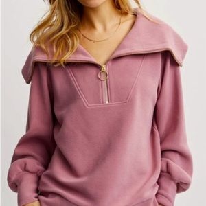 Rose Varley Vine Half-Zip Pullover Medium
